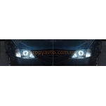 Фары тюнинг Dacia/Renault Logan 2006-2009 с линзами G5 и ангельскими глазками
